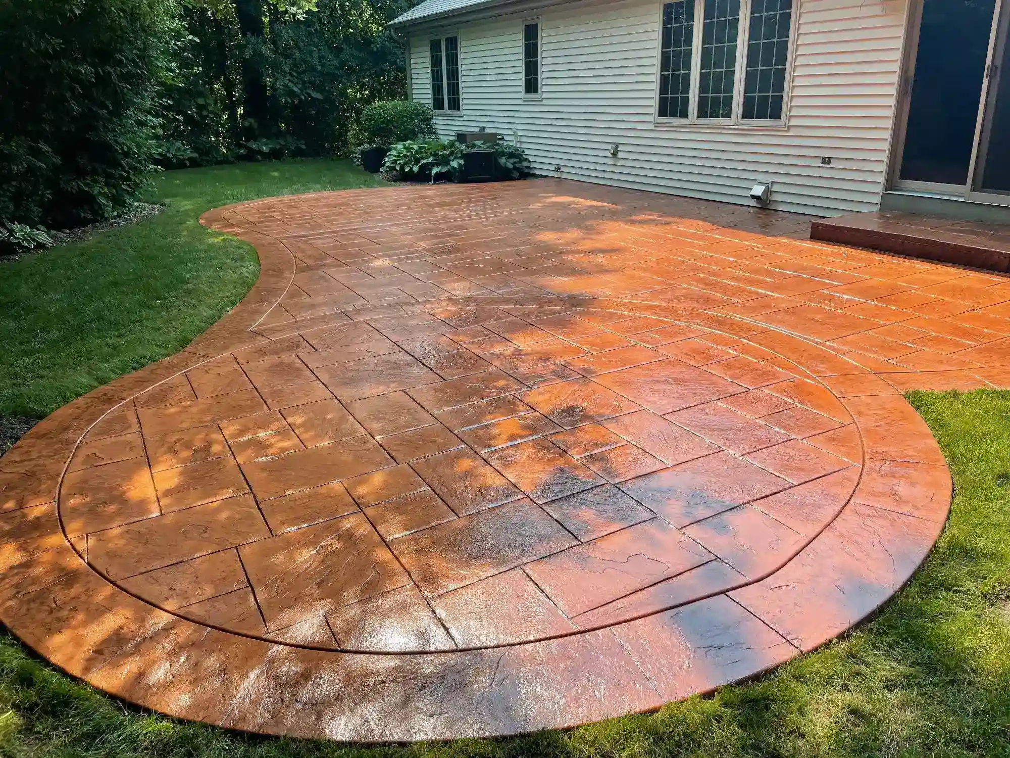 Stamped patio